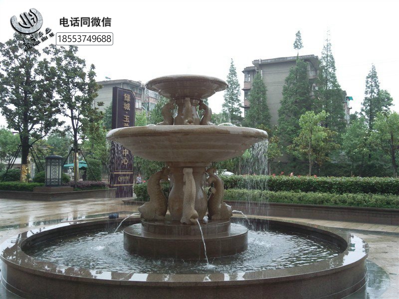 小区石雕喷泉